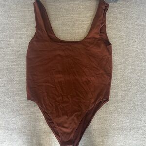 Kids Brown One Piece Swimsuit